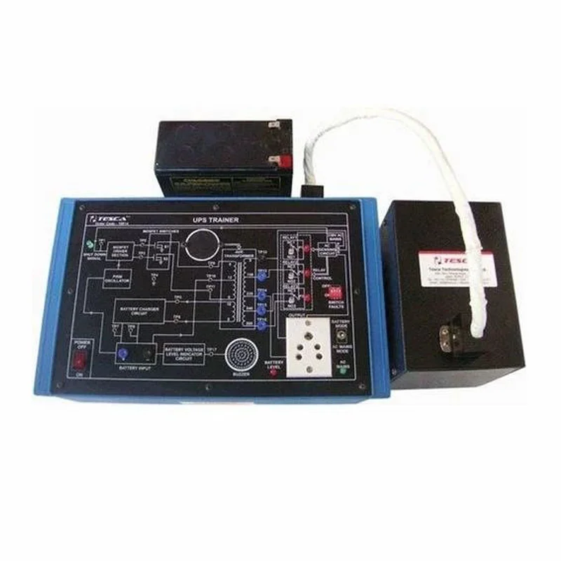 "ARMOR UPS Trainer: Learn UPS circuit, troubleshoot faults. Microchip PIC, MOSFET power stage, AVR, PWM charger, and detailed test points for hands-on training."